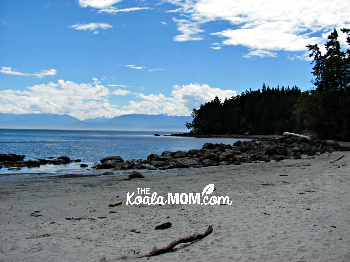 The beach at East Sooke Park, one of our favourite beaches near Victoria, BC