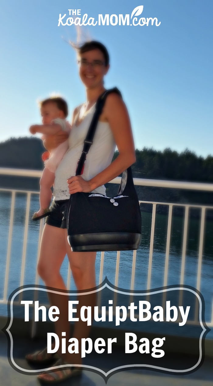 A mom and baby with the EquiptBaby Diaper Bag