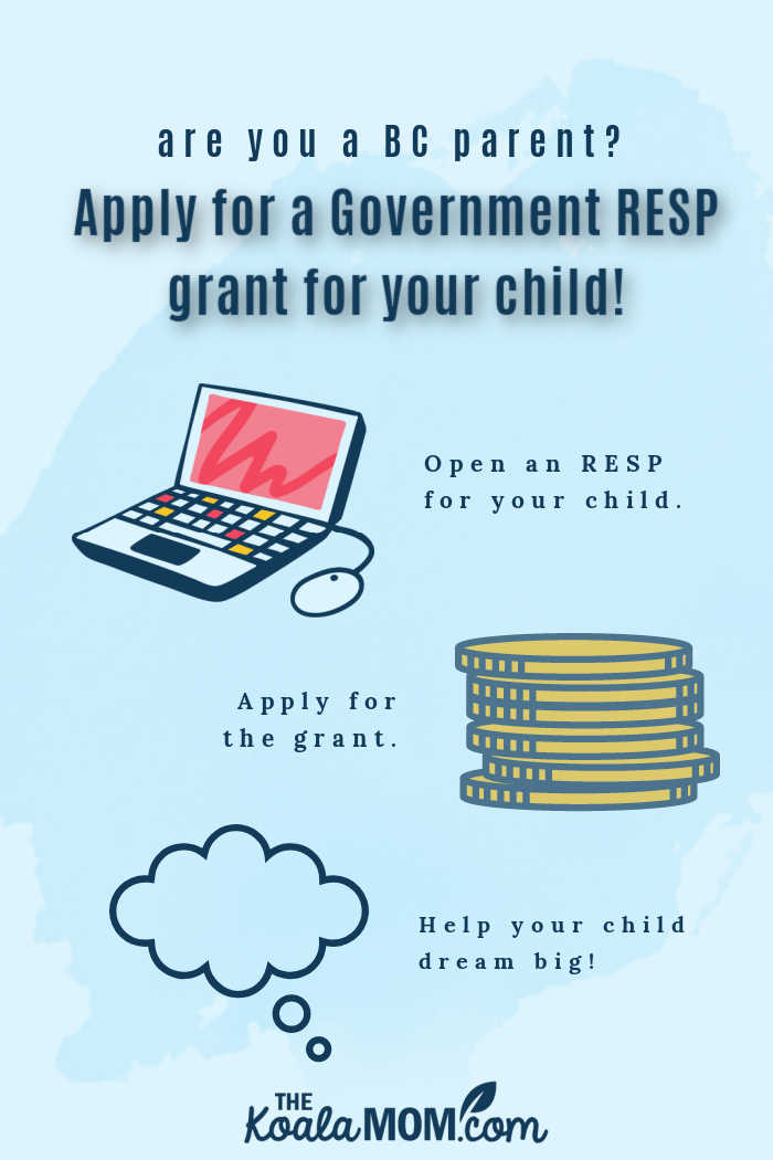 Are you a BC parent? Apply for a government RESP grant for your child!!!