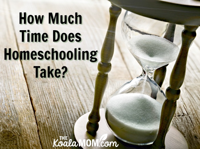 How much time does homeschooling take? (with hourglass)