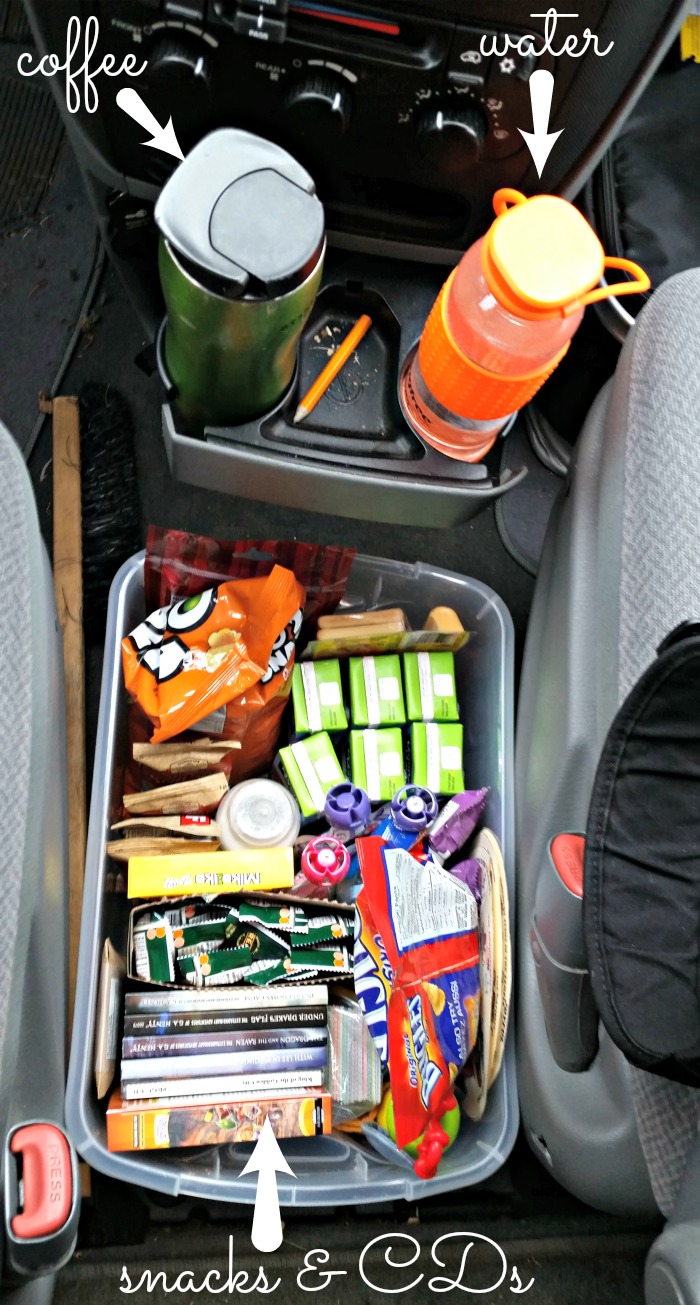 Snacks keep children busy on road trips