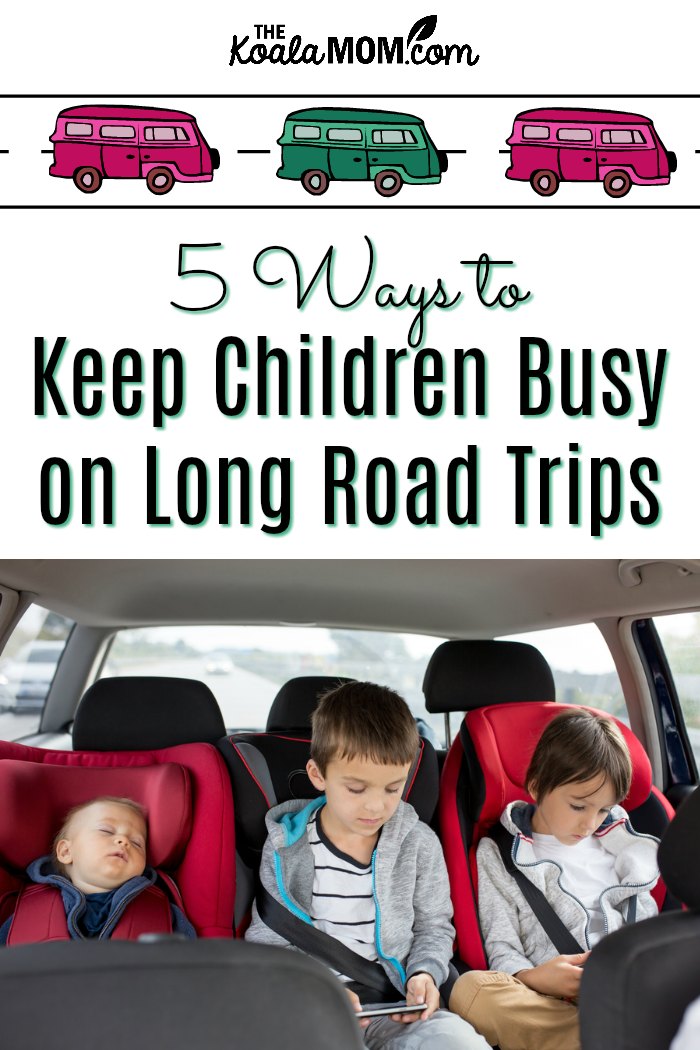 5 Ways to Keep Children Busy on Road Trips (with three kids in car seats)