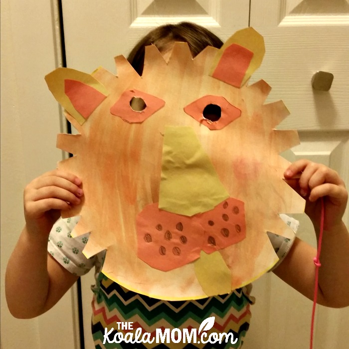 Jade's lion mask, from one of our new craft books from DK Canada