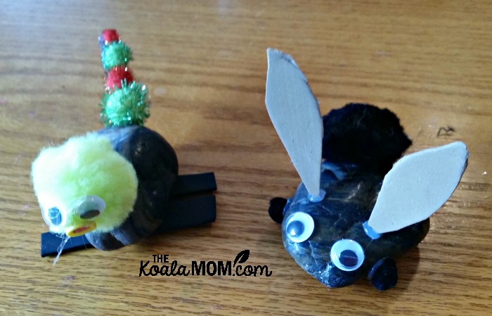 Rock pets, made ideas from one of our new craft books from DK Canada