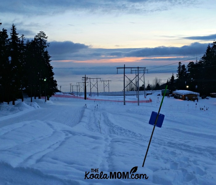 Sunset view from Cypress Mountain