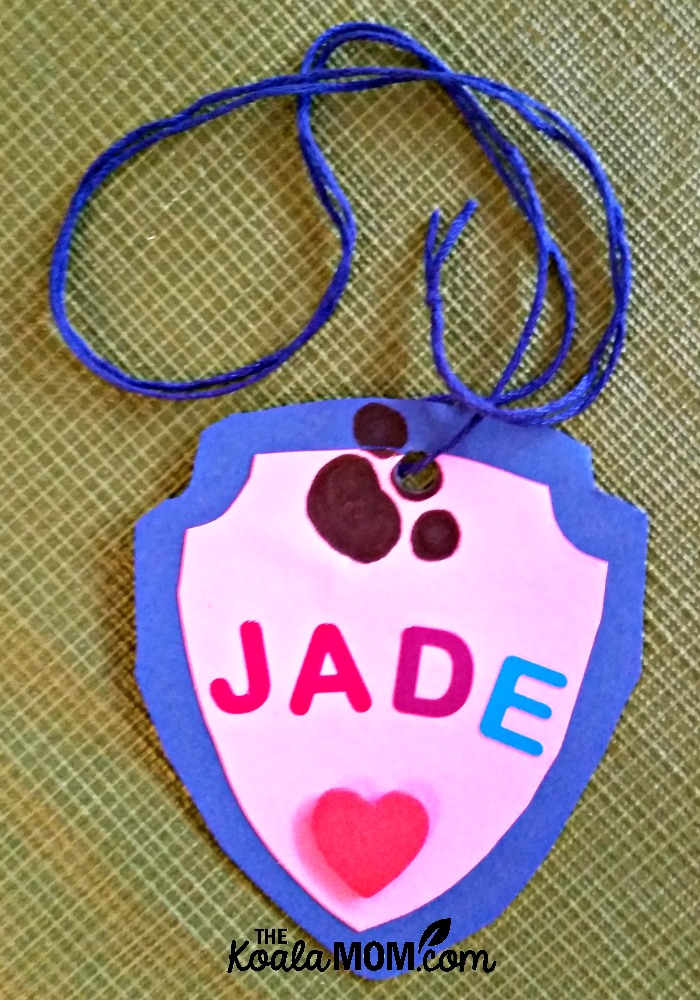 Paw Patrol badge