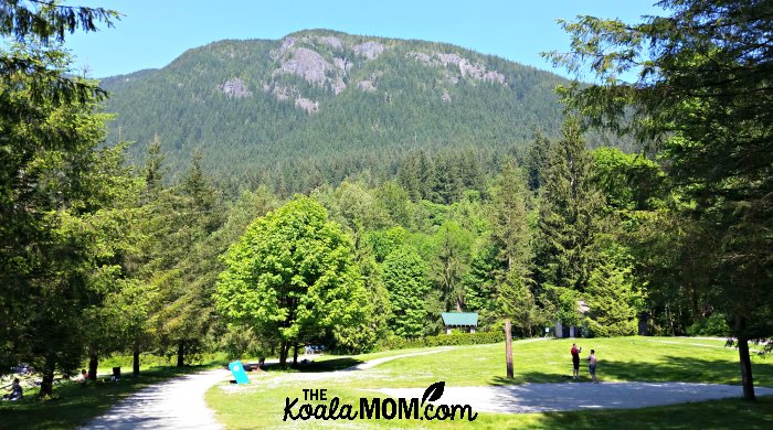 Buntzen Lake Picnic Area (with washrooms, tennis courts, off-leash dog park, and more)