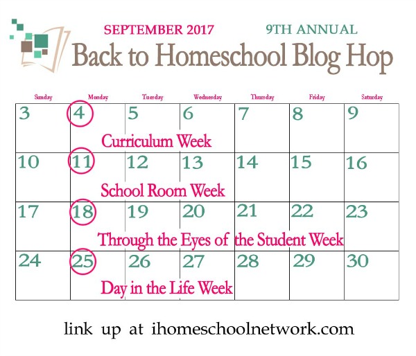 Back to Homeschool Blog Hop September 2017