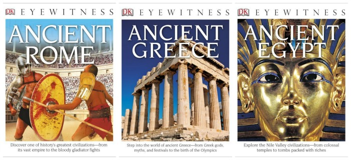 DK Eyewitness Books to Ancient Rome, Ancient Egypt and Ancient Greece are great historical resources