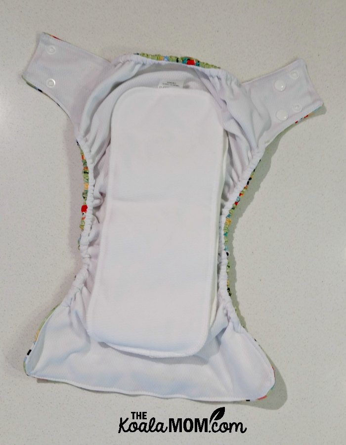Omaiki cloth diaper inside - three absorbent layers