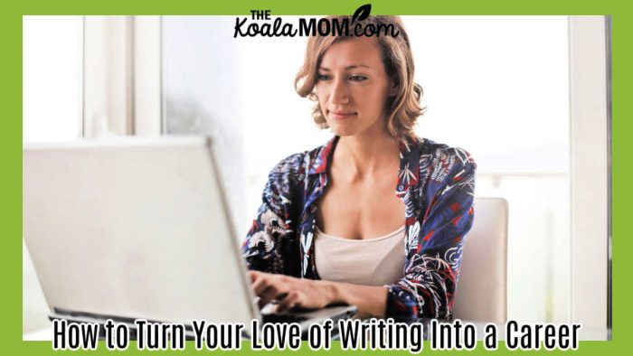 How to Turn Your Love of Writing Into a Career. Photo of woman smiling at a laptop by Andrea Piacquadio via Pexels.