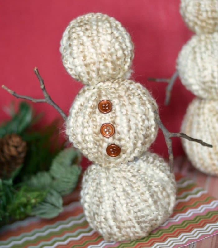 Yarn Snowman