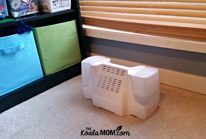 Eco-friendly rumidifier installed in a bedroom vent