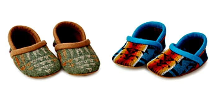 Pacific Northwest Wool Baby Booties from Uncommon Goods