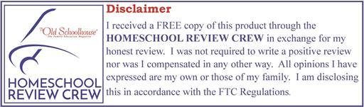 Schoolhouse Homeschool Review Crew DisclaimerSchoolhouse Homeschool Review Crew Disclaimer