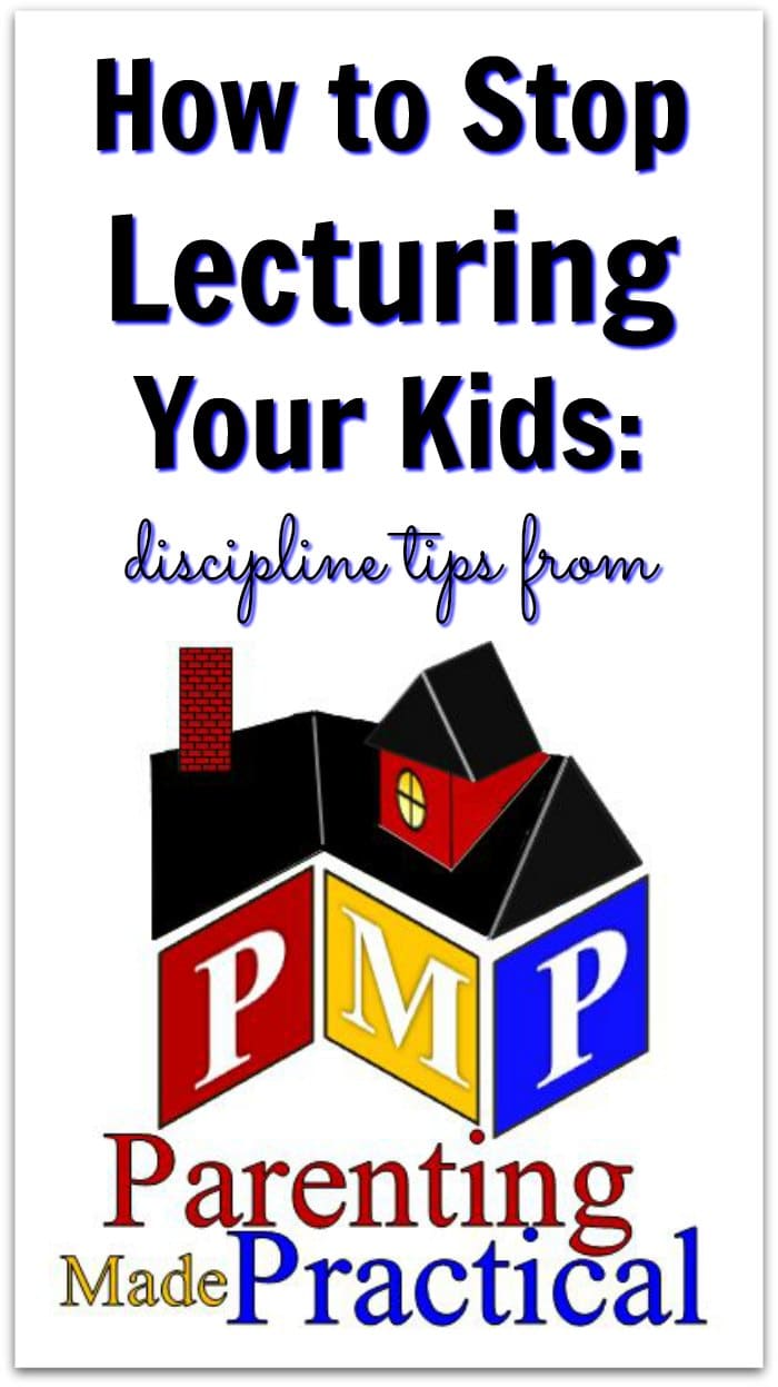 How to Stop Lecturing Your Kids: discipline tips from Parenting Made Practical. This 1-hour video offers an easy strategy for helping kids ages 8 and up think about and correct their misbehaviour.