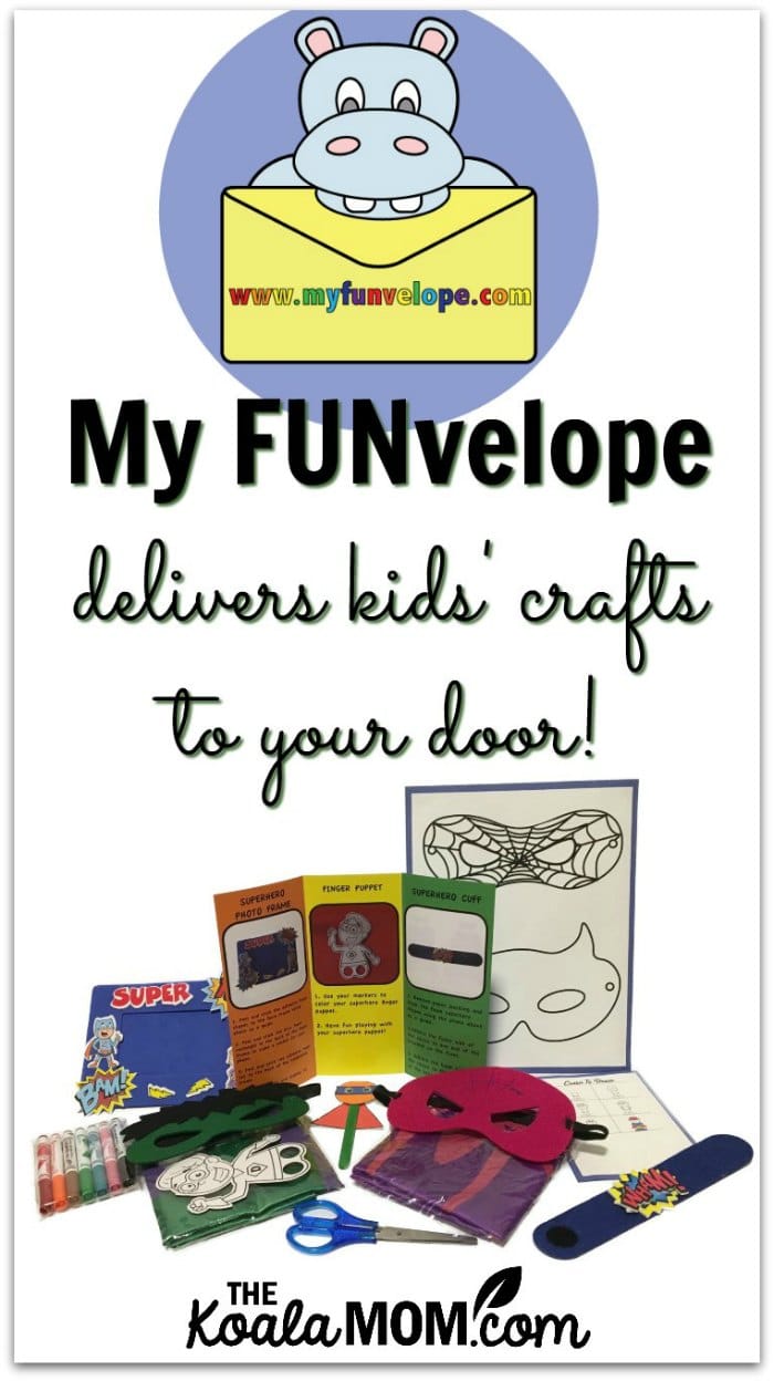 My FUNvelop delivers kids' crafts to your door!