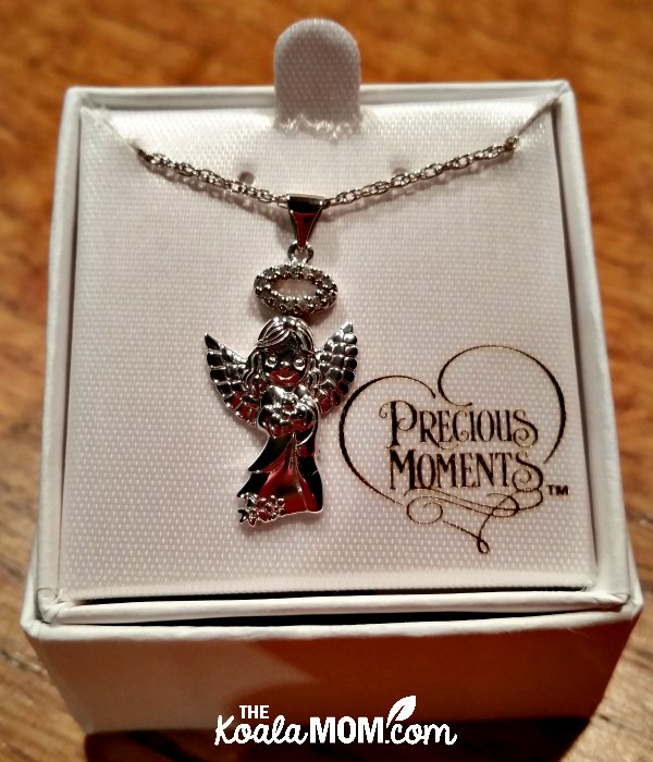 Precious Moments silver angel charm - a beautiful Mother's Day gift idea