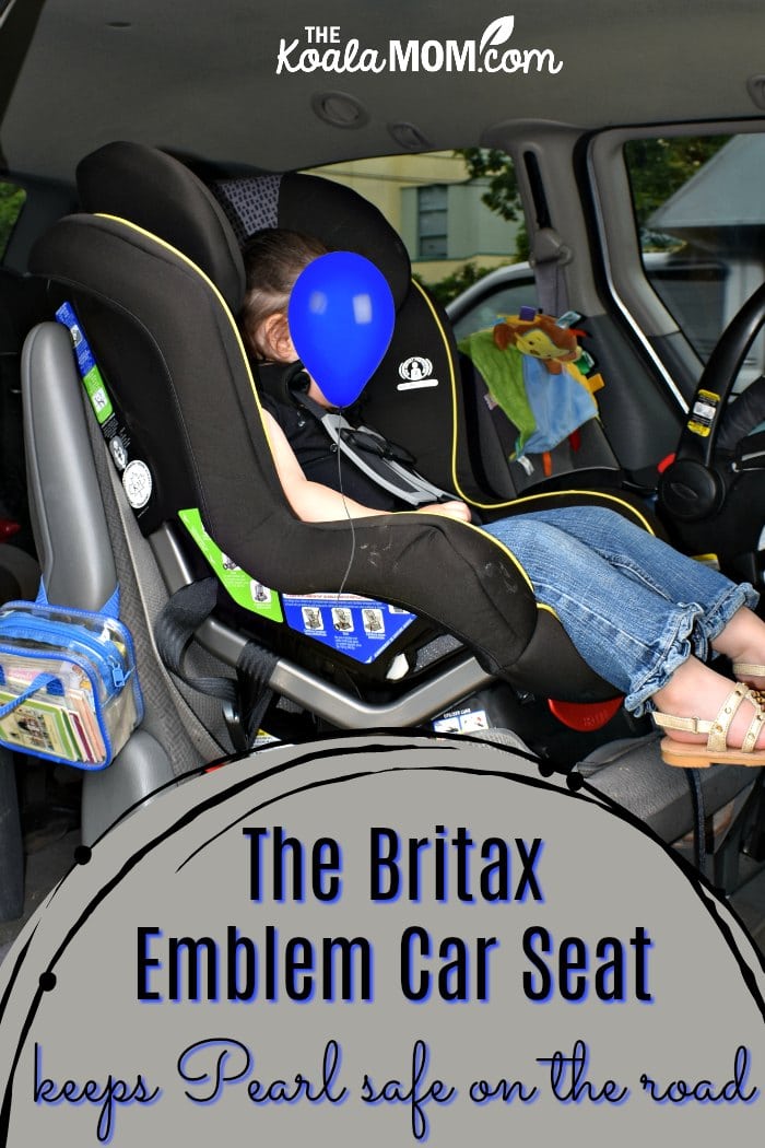 The Britax Emblem Convertible Car Seat keeps Pearl safe on the road.