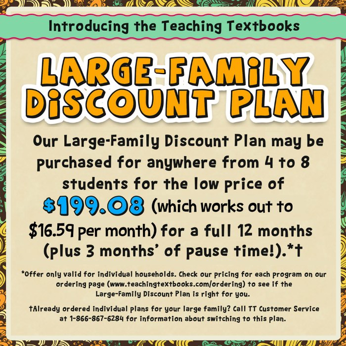 Large-family discout plan