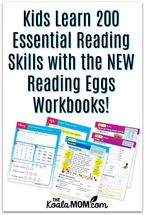 Kids Learn 200 Essential Reading Skills with Reading Eggs Workbooks!