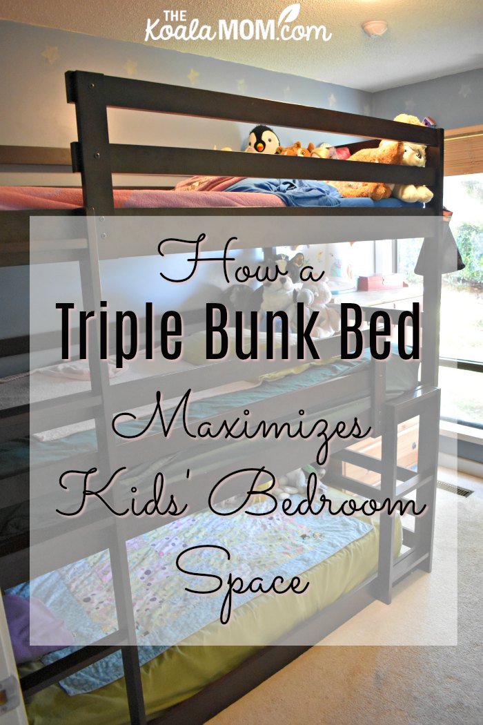 How a triple bunkbed maximizes kids' bedroom space