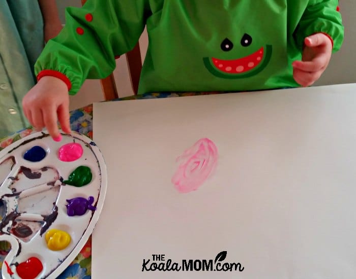 The Bibado baby bib also works great as a painting smock for toddlers!