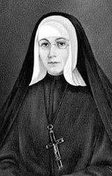 Blessed Marie-Rose Durocher, founder of the Congregation of the Sisters of the Holy Names of Jesus and Mary and one of twelve Canadian Catholic blesseds