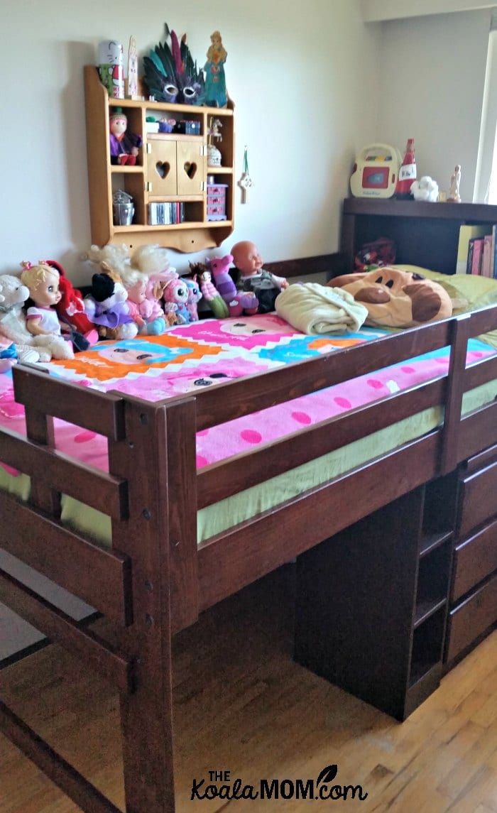 loft bed dresser underneath