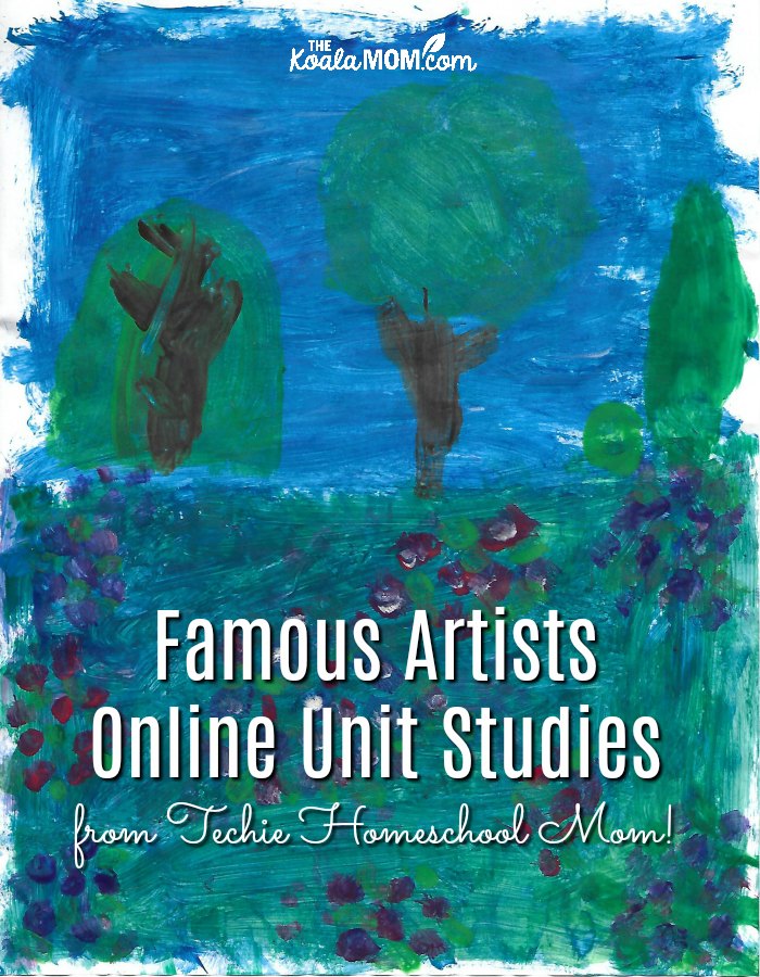 Famous Artists Online Unit Studies by Techie Homeschool Mom are tons of fun for homeschool students!