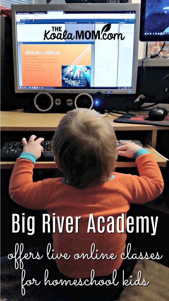 Big River Academy offers live online classes for homeschool kids