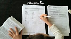 9-year-old girl working in her Building Writing Skills - Essential Tips & Techniques.