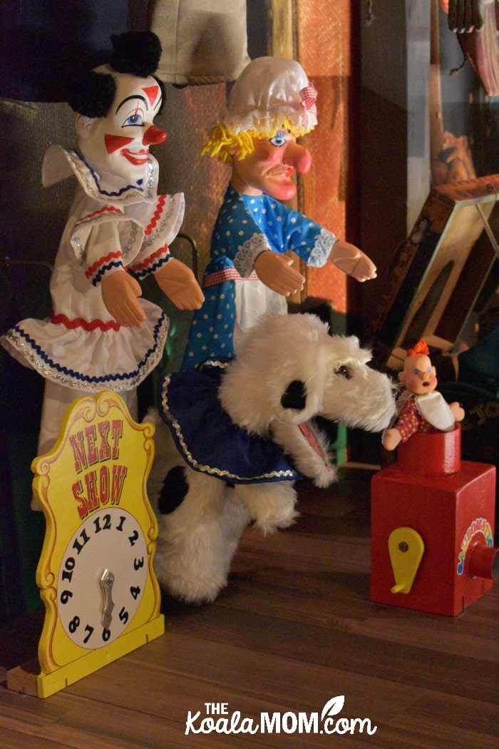 Hand puppets at the Museum of Anthropology.