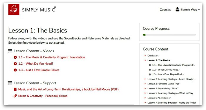 Simpy Music Lesson 1: The Basics