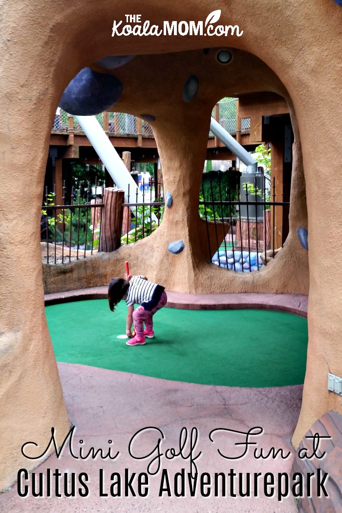 Mini golf fun at Cultus Lake Adventurepark.