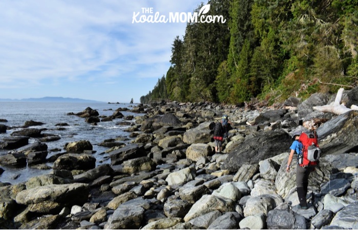 Bouldering from Thasher Cove to Owen Point on the WCT.