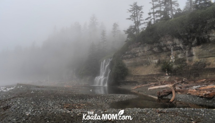 Foggy Tsusiat Falls.