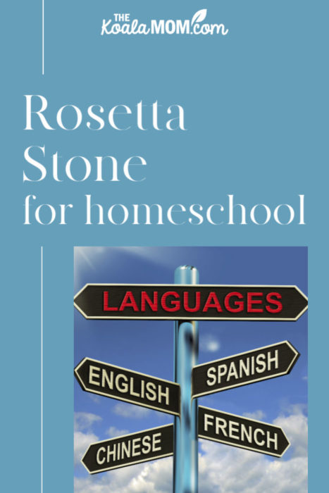 Learning a Second Language with Rosetta Stone for Homeschool