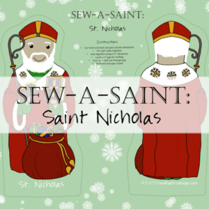 Sew a Saint Nicholas doll pattern from Faith and Fabric