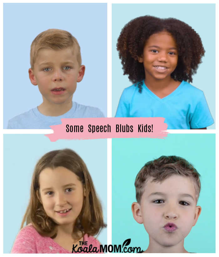 The kids in the Speech Blubs app are clearly having fun!