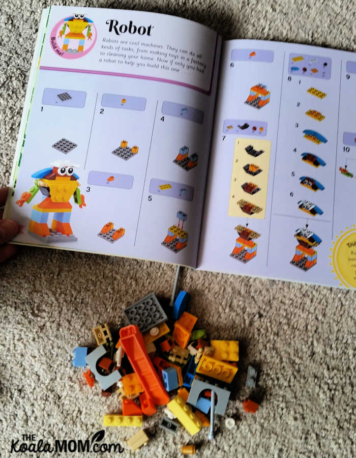 Building the robot in the Book of Bedtime Builds