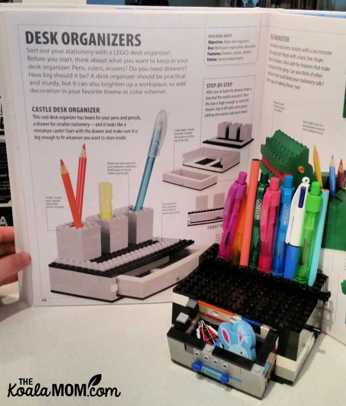 Lego desk organizer
