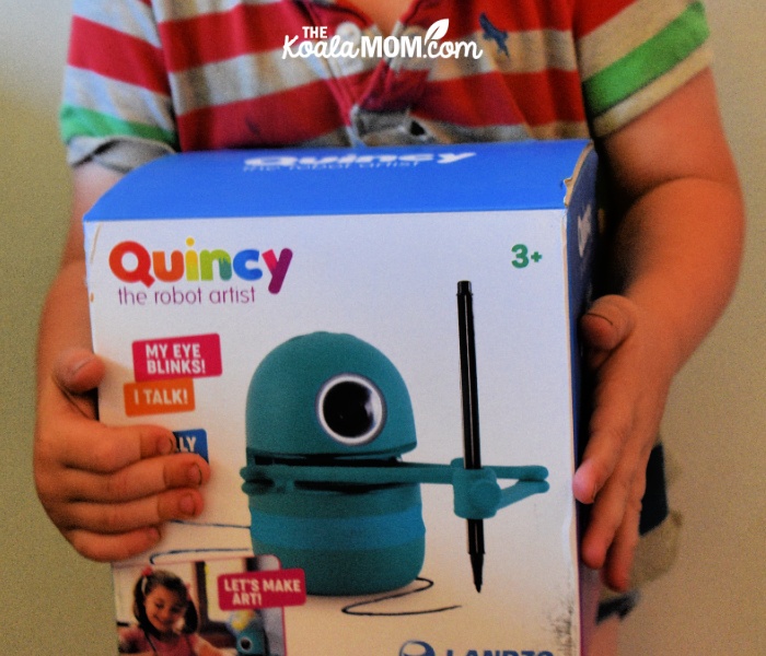 Quincy the Robot Artist Educational Toy Review - Ottawa Mommy Club