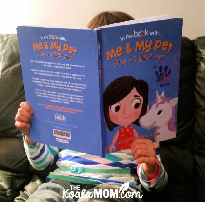 In the Book with... Me and My Pet, a personalized storybook for Jade.