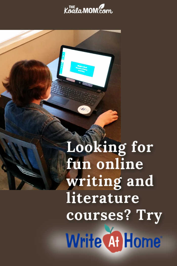 Looking for fun online writing courses for homeschoolers? Try WriteAtHome!