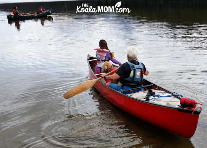Keeping kids safe in the canoe involves wearing PFDs, knowing the rules, and more.