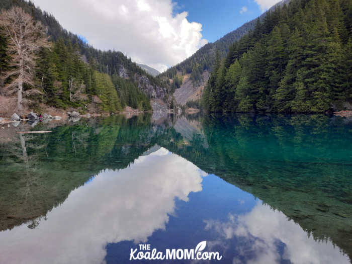 Picturesque Lindemann Lake near Chiliwack BC.