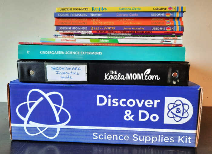 Everything included in the BookShark Science Level A kit.