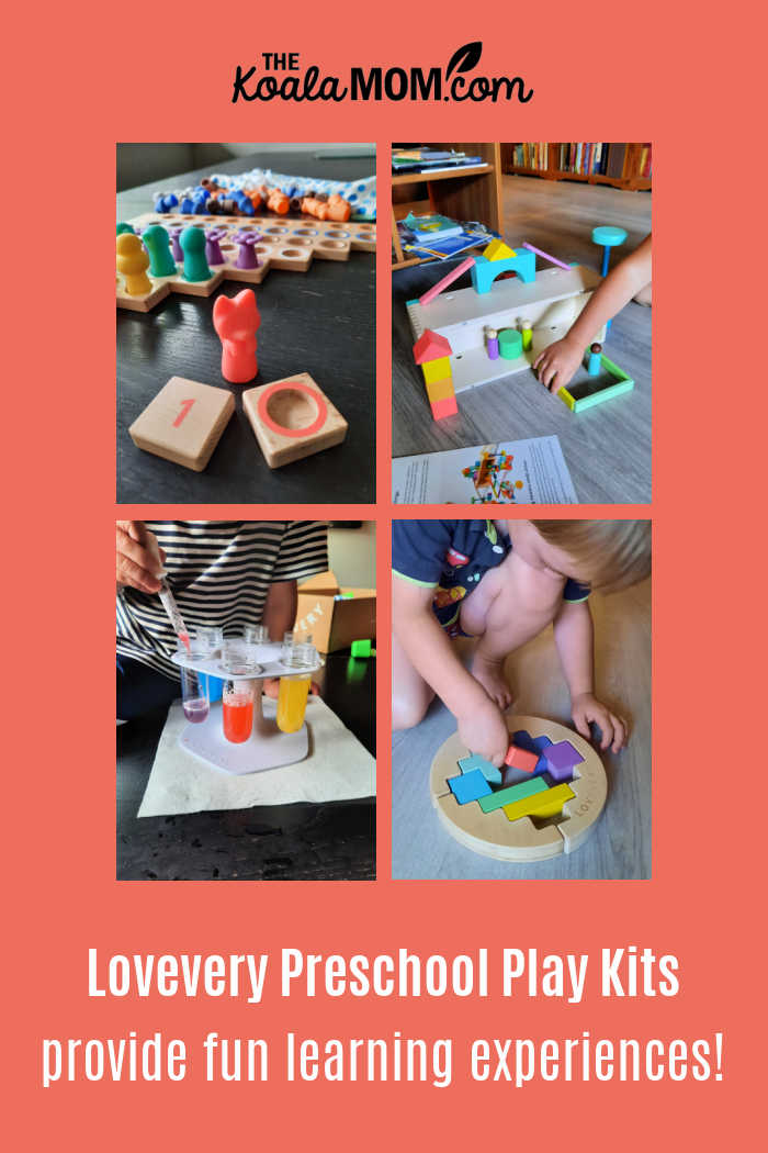 Lovevery Preschool Play Kits provide fun learning experiences!