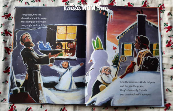 Beautiful illustrations and rhymes in Gracie Jagla's Christmas book.